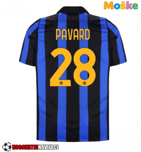 Moške Nogometnih dresov Inter Milan Benjamin Pavard #28 Domači 2026-27 Kratki rokavi Moške Nogometnih dresov Inter Milan Benjamin Pavard #28 Domači 2026-27 Kratki rokavi